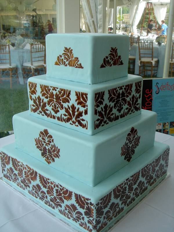 Seattle, WA 4 tiered wedding cake design phillips fairy tale weddings