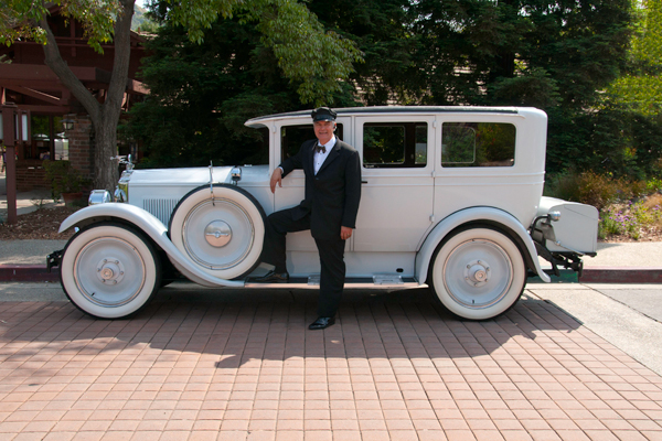 Houston, TX wedding limo driver classic car phillips fairy tale weddings