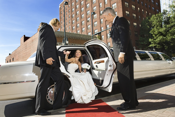 Boston, MA wedding limousine strecth town car rental phillips fairy tale weddings