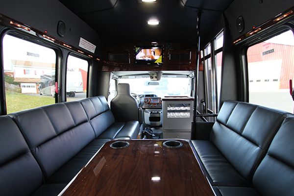 San Jose, CA wedding transportion limo interior phillips fairy tale weddings