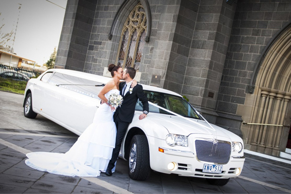 San Jose, CA wedding car rental couple phillips fairy tale weddings 