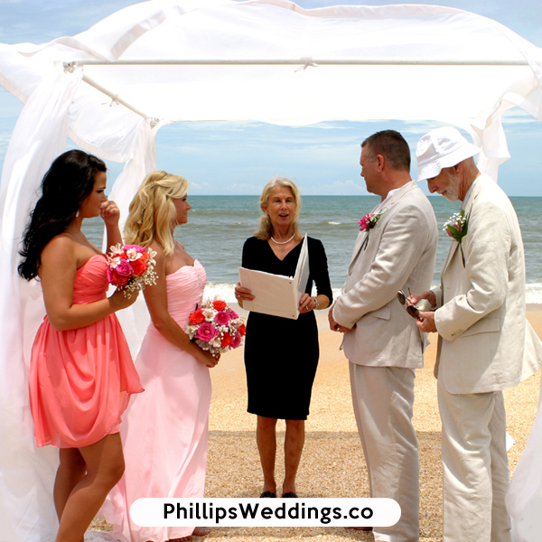 Washington, DC destination beach wedding officiants phillips fairy tale weddings