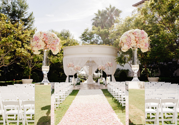San Jose, CA outdoor wedding planning planner phillips fairy tale weddings